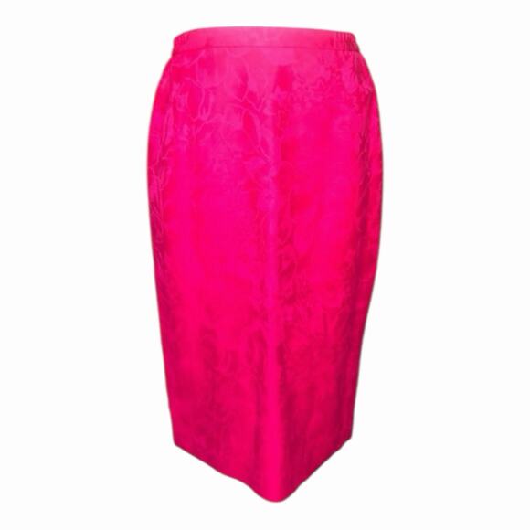 Vintage 1960’s Timeless by Howard Wolf Pink Red Two Piece Jacket Skirt Suit Sz 8 - Picture 11 of 14